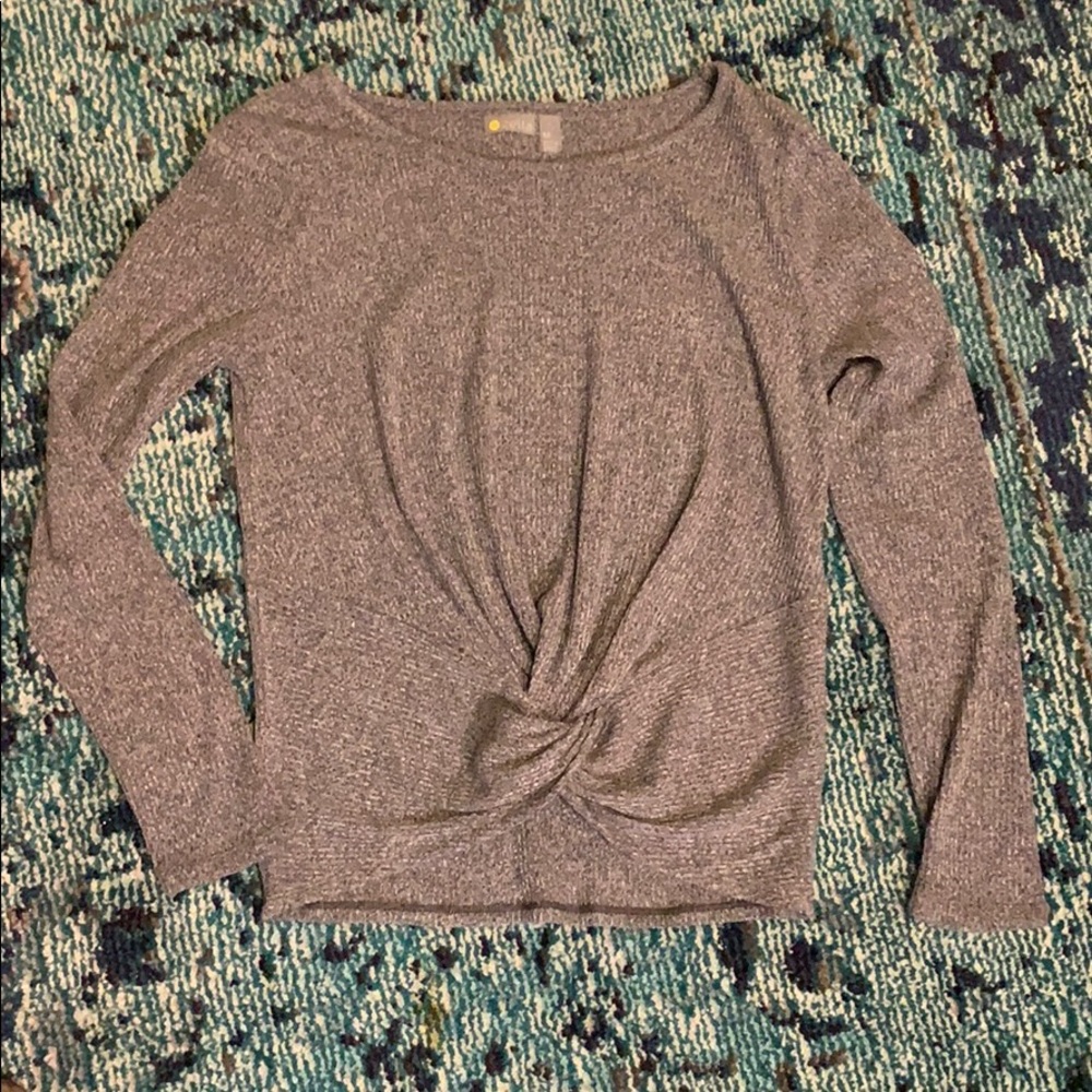 Zella mid weight knit top. Hits at waist. New!